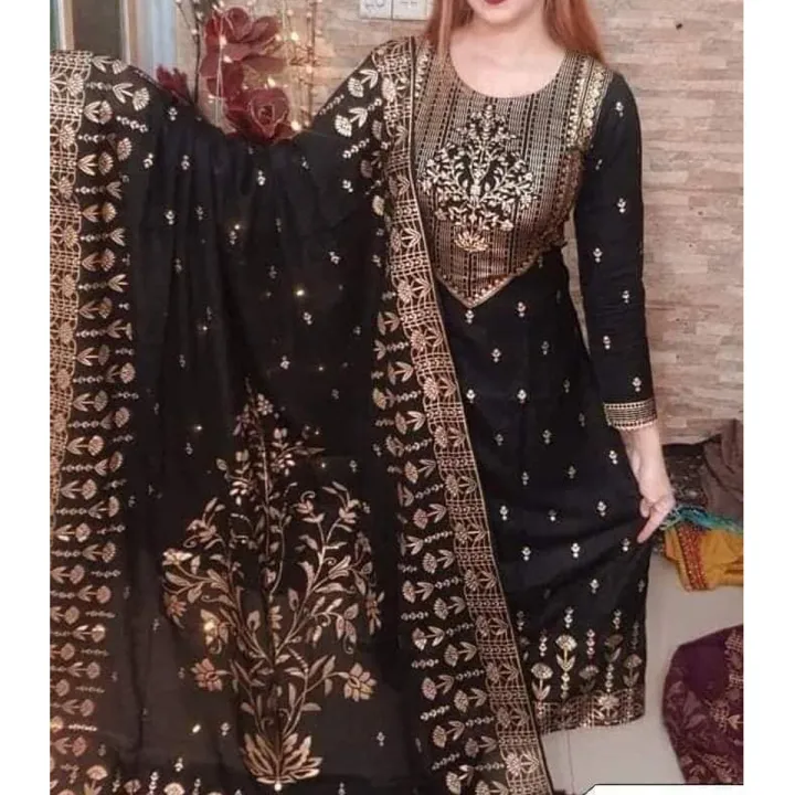 Unstitched Cotton Screen Printed Three Piece Shalwar Kameez with Orna for Women