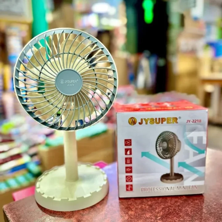 JY Rechargeable Rotating Fan JY-2218 (AC/DC)