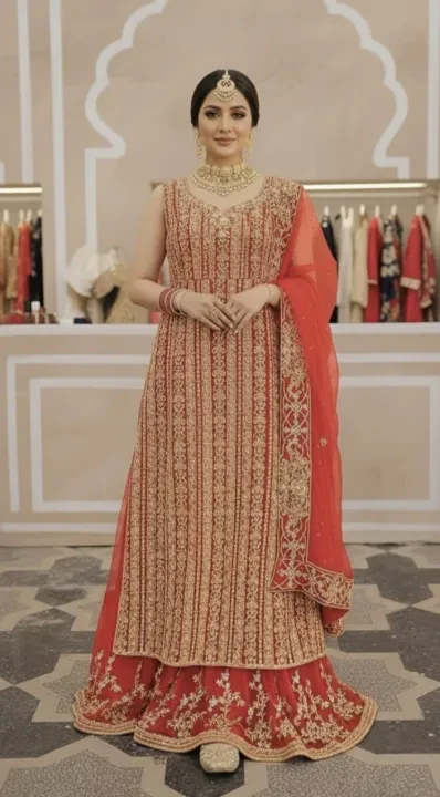 Luxury Semi-Stitched Georgette Party Dress Set | International Bazzar BD online in BD